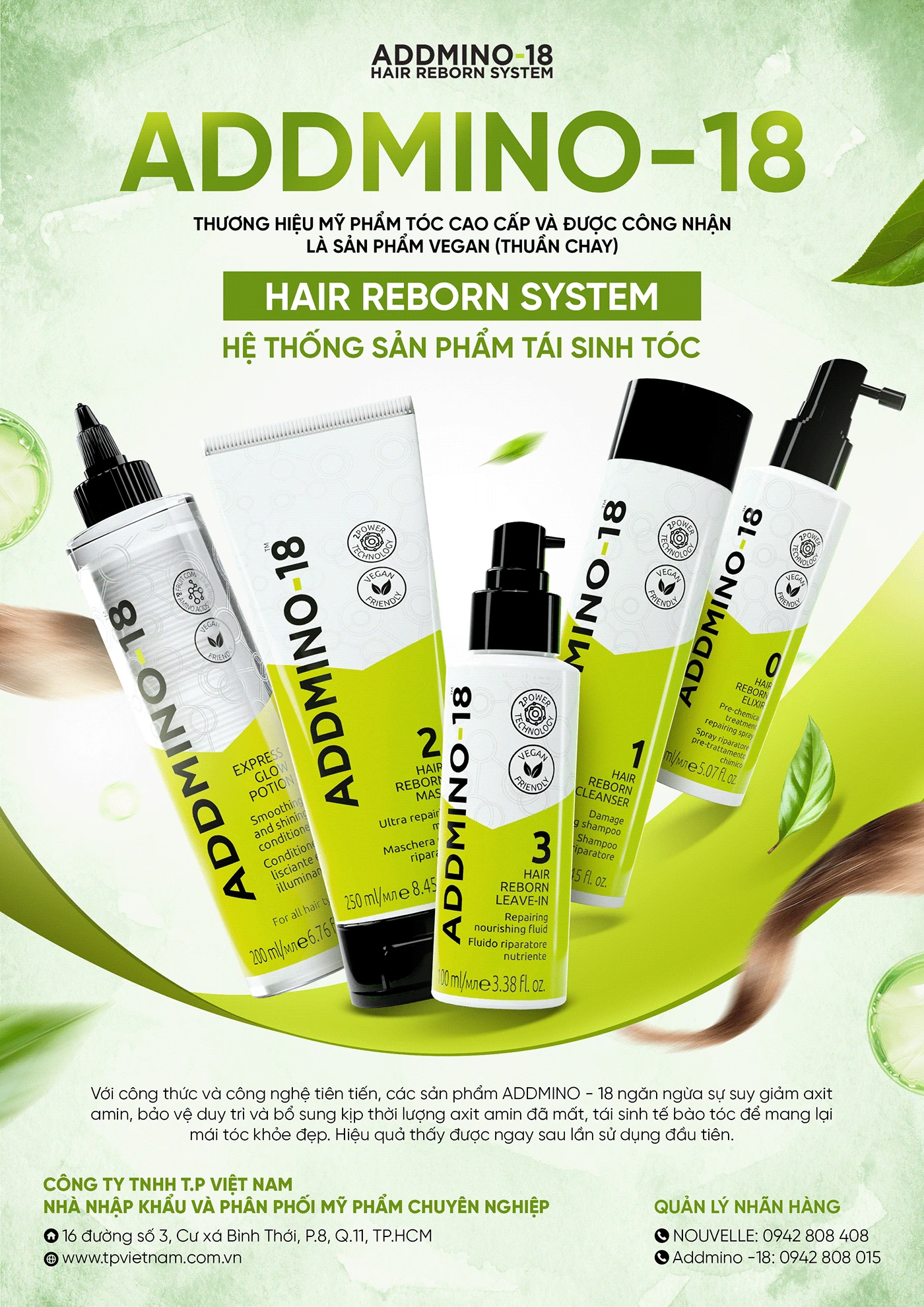 Thiết kế social post HairWorld với các sản phẩm chăm sóc tóc